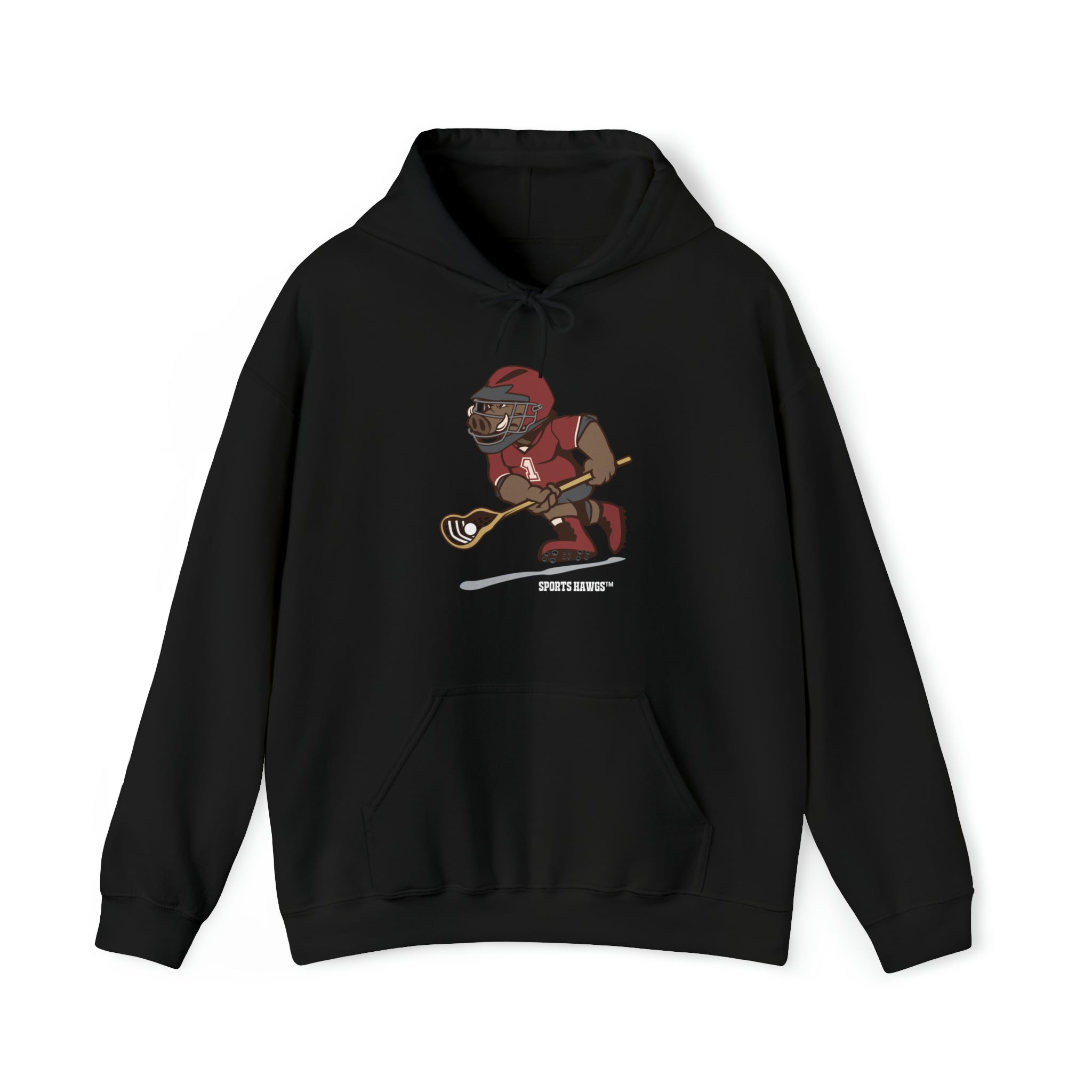 SPORTS HAWGS Men's Lacrosse Hooded Sweatshirt