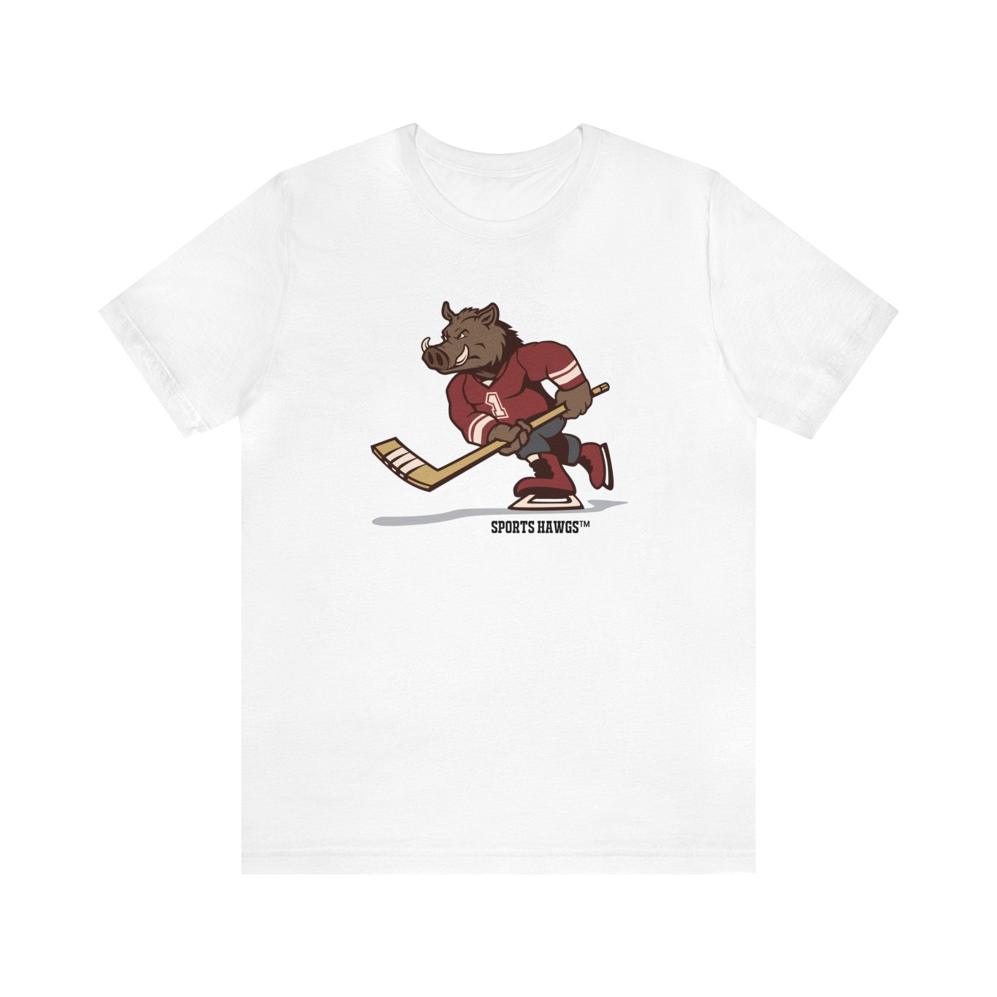 SPORTS HAWGS Ice Hockey Short Sleeve T-Shirt