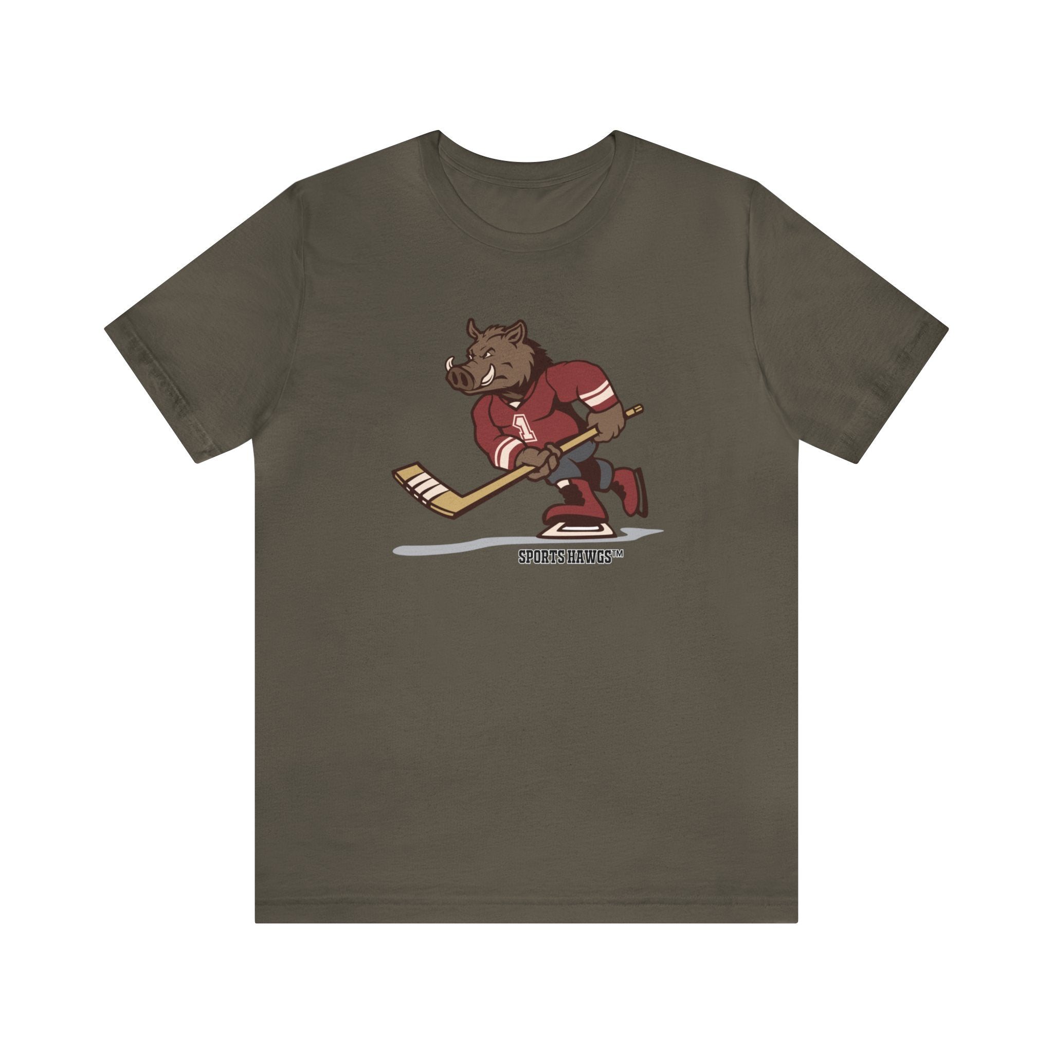 SPORTS HAWGS Ice Hockey Short Sleeve T-Shirt