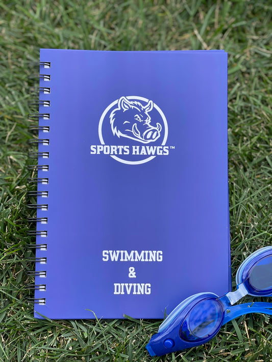 SWIMMING and DIVING Game Day Stats Journal by Sports Hawgs™